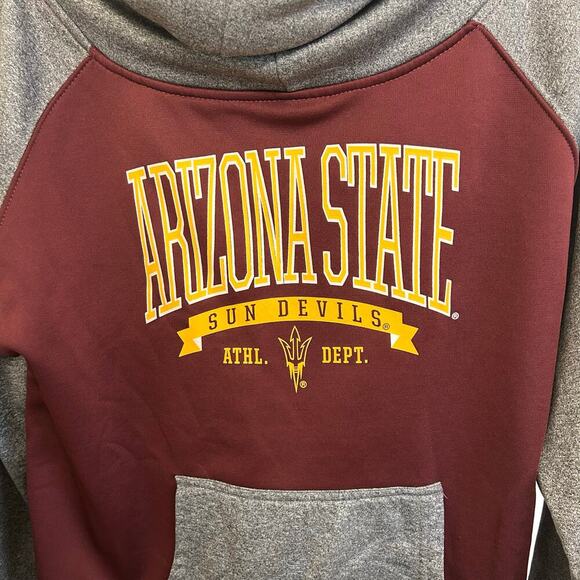 Champion ASU Arizona State Sun Devils High Neck Pullover Hoodie – Size Large - Picture 2 of 8